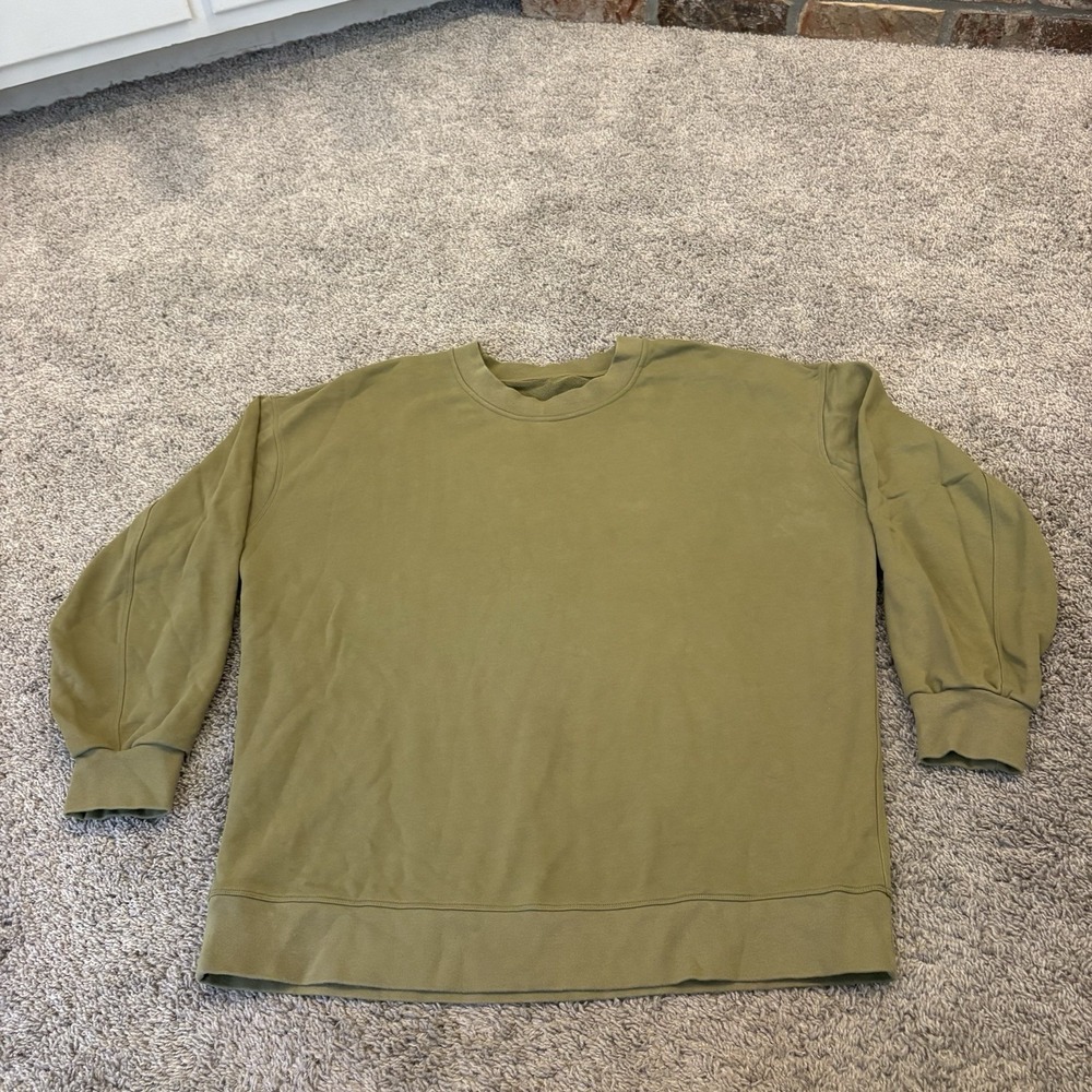 lululemon Steady State Crew Olive Green 26x29 Men's 2XL / XXL Athleisure Workout